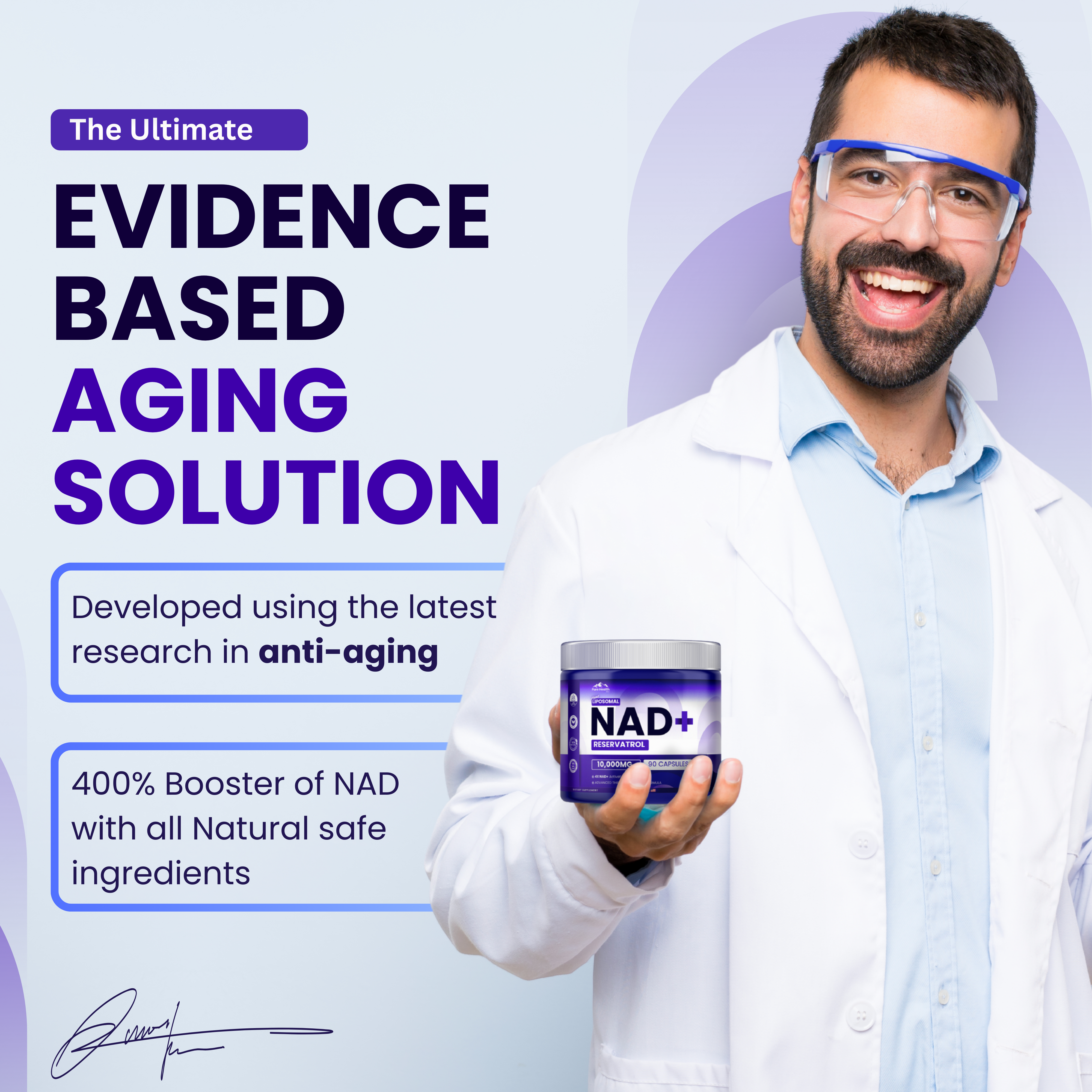 PHM NAD Resveratrol Supplement