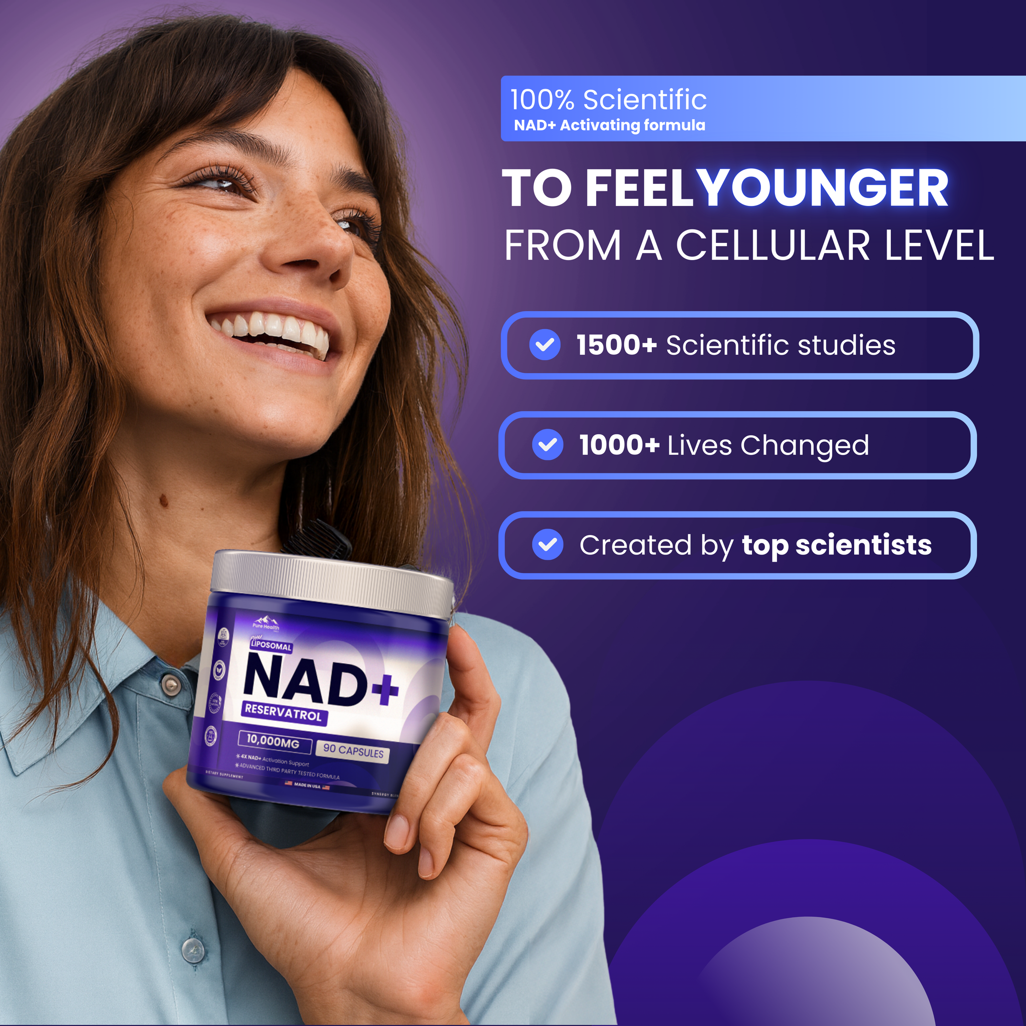 PHM NAD Resveratrol Supplement